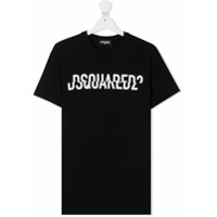 Dsquared2 Kids Camiseta com estampa de logo - Preto