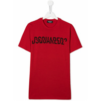 Dsquared2 Kids Camiseta com estampa de logo - Vermelho
