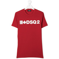 Dsquared2 Kids Camiseta com estampa de logo - Vermelho