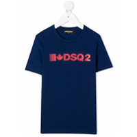 Dsquared2 Kids Camiseta com estampa DSQ2 - Azul