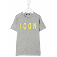 Dsquared2 Kids Camiseta com estampa Icon - Cinza
