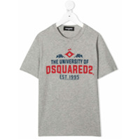 Dsquared2 Kids Camiseta com estampa The University - Cinza