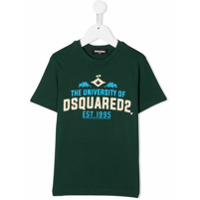 Dsquared2 Kids Camiseta com estampa University - Verde