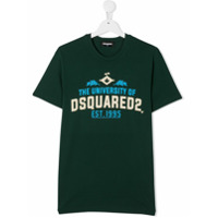 Dsquared2 Kids Camiseta com estampa University - Verde