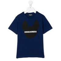 Dsquared2 Kids Camiseta com logo Frenchie - Azul