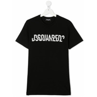 Dsquared2 Kids Camiseta de algodão com logo - Preto