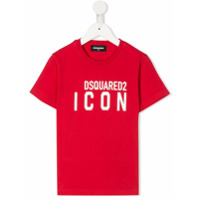 Dsquared2 Kids Camiseta Icon de algodão - Vermelho