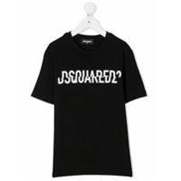 Dsquared2 Kids Camiseta mangas curtas com estampa de logo - Preto
