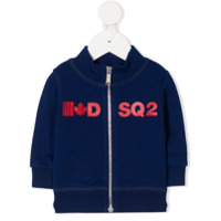 Dsquared2 Kids Jaqueta bomber com estampa de logo - Azul