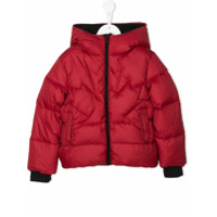 Dsquared2 Kids Jaqueta matelassê com capuz - Vermelho