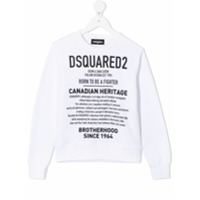 Dsquared2 Kids Moletom com estampa - Branco