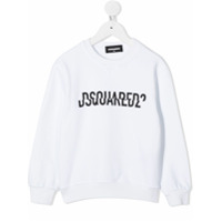 Dsquared2 Kids Moletom com estampa de logo - Branco