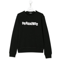 Dsquared2 Kids Moletom com estampa de logo - Preto