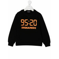 Dsquared2 Kids Moletom com estampa de logo - Preto