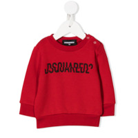 Dsquared2 Kids Moletom com estampa de logo - Vermelho