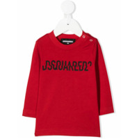 Dsquared2 Kids Moletom com estampa de logo - Vermelho