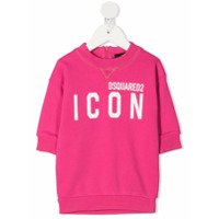 Dsquared2 Kids Moletom com estampa Icon - Rosa