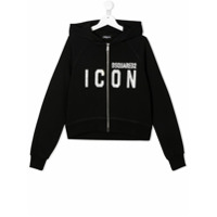 Dsquared2 Kids Moletom Icon com capuz - Preto