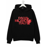 Dsquared2 Kids Moletom Milano de jersey com capuz - Preto