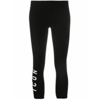 Dsquared2 Legging cropped com estampa de logo - Preto