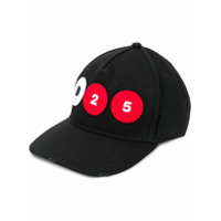 Dsquared2 logo patch detail baseball cap - Preto