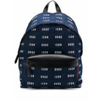 Dsquared2 Mochila com estampa de logo - Azul