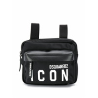 Dsquared2 Mochila quadrada pequena com estampa de logo - Preto