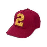 Dsquared2 patch-embellished baseball cap - Vermelho