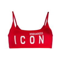 Dsquared2 Sutiã com estampa icônica - Vermelho