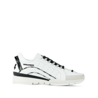 Dsquared2 Tênis cano baixo com cadarço - Branco