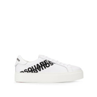 Dsquared2 Tênis cano baixo com estampa de logo - Branco