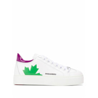 Dsquared2 Tênis flatform com recortes de vinil - Branco