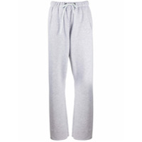 DUOltd Calça esportiva reta com tachas - Cinza