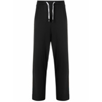 DUOltd Calça jogger com detalhe de listras - Preto