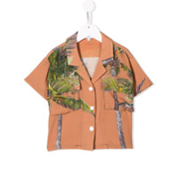 DUOltd Camisa com estampa de palmeira - Marrom