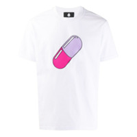 DUOltd Camiseta com estampa de pilula vermelha - Branco