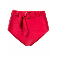 Duskii Calcinha de biquíni cintura alta - Vermelho