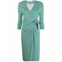 DVF Diane von Furstenberg Vestido envelope com estampa - Verde