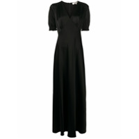 DVF Diane von Furstenberg Vestido longo decote em V - Preto