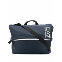 Ea7 Emporio Armani Bolsa carteiro com estampa de logo - Azul