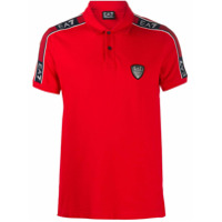 Ea7 Emporio Armani Camisa polo com acabamento de logo - Vermelho