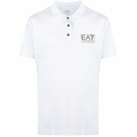 Ea7 Emporio Armani Camisa polo com patch de logo EA7 - Branco