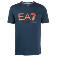 Ea7 Emporio Armani Camiseta com estampa de logo - Azul