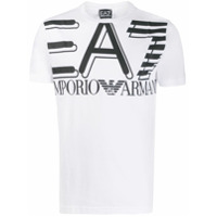 Ea7 Emporio Armani Camiseta com estampa de logo - Branco