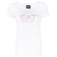 Ea7 Emporio Armani Camiseta com estampa de logo - Branco