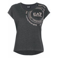 Ea7 Emporio Armani Camiseta com estampa de logo - Cinza