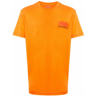 Ea7 Emporio Armani Camiseta com estampa de logo - Laranja