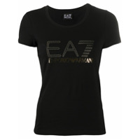 Ea7 Emporio Armani Camiseta com estampa de logo - Preto