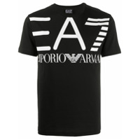 Ea7 Emporio Armani Camiseta com estampa de logo - Preto