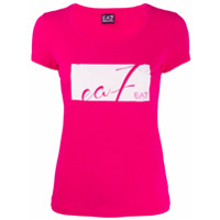 Ea7 Emporio Armani Camiseta com estampa de logo - Rosa